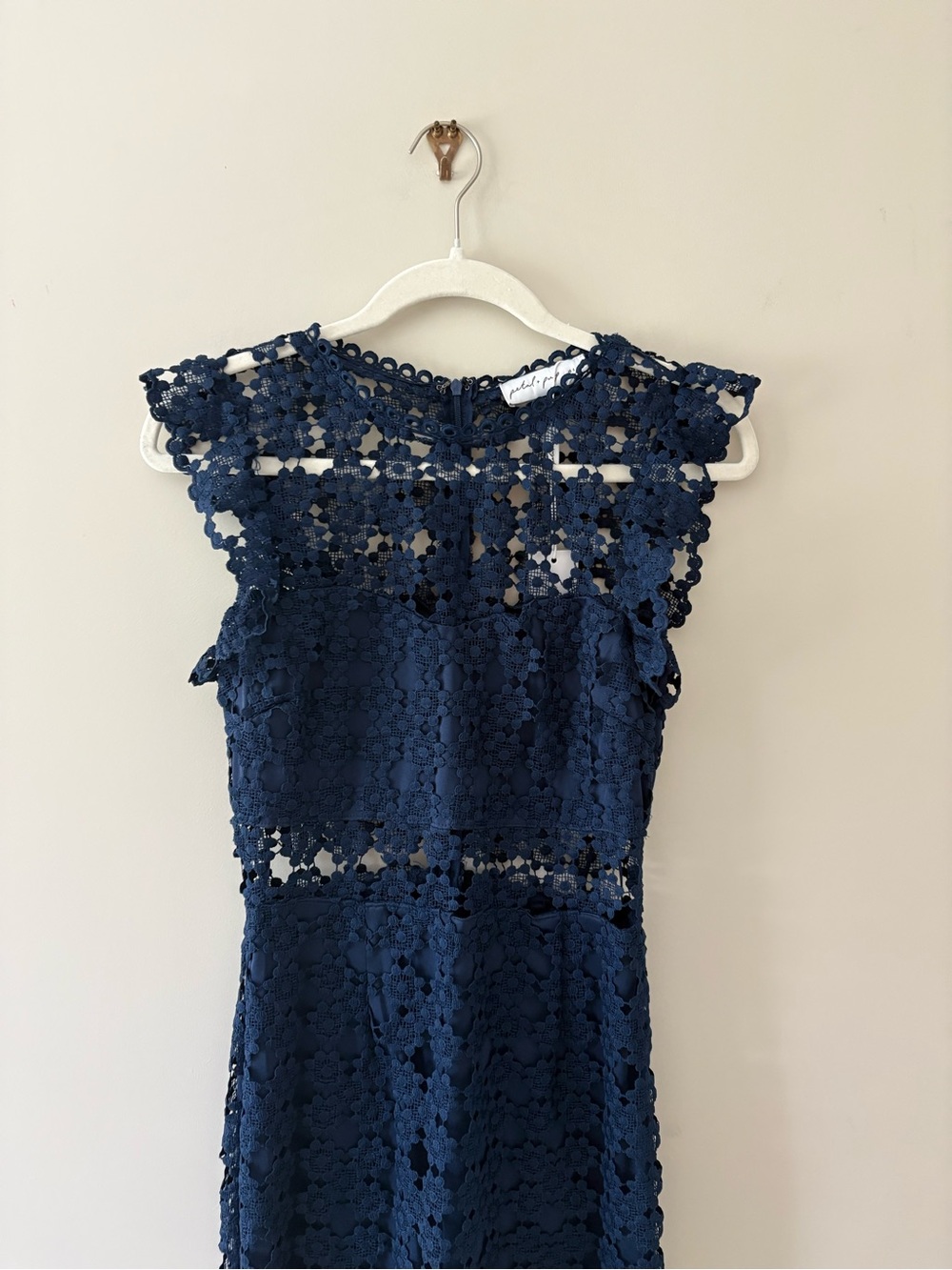 Petal & Pup Lauren Lace Overlay Midi Dress - Picture 6 of 9